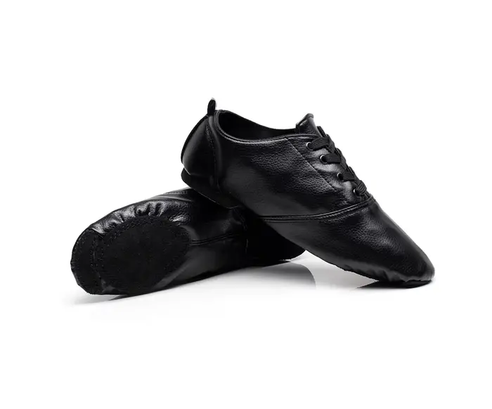 Chaussures de danse en cuir haut Jazz