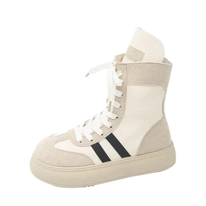 Chaussures de sport et de loisirs pour femmes, nouvelles chaussures montantes à la mode, bottes de t