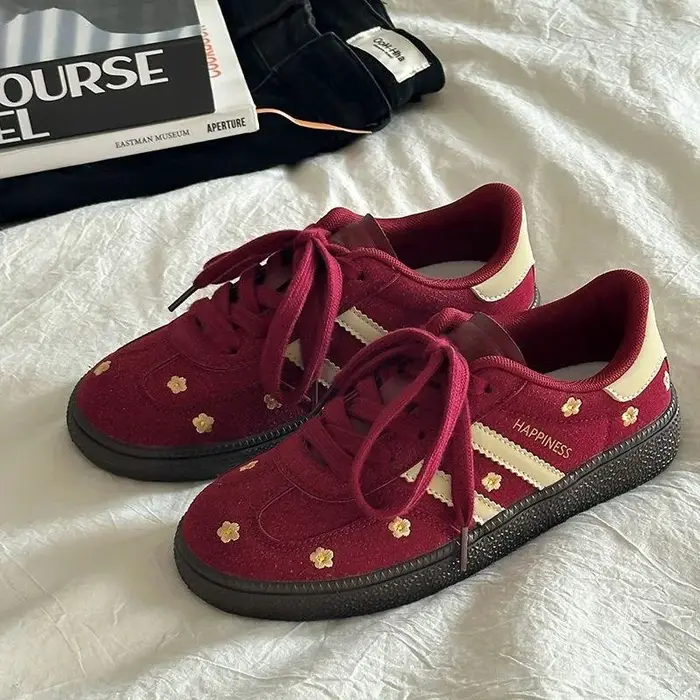 Baskets légères en cuir PU pour femmes, chaussures décontractées à la mode, chaussures Forrest Gump