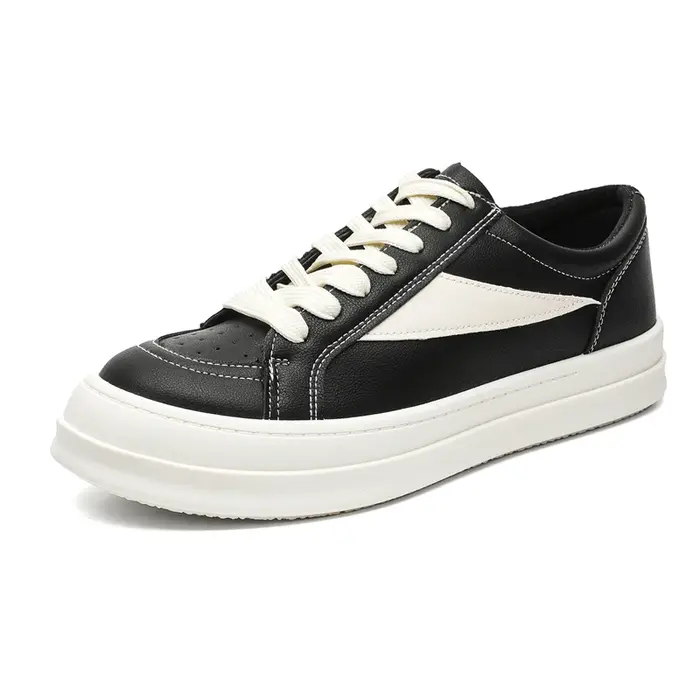 Baskets noires décontractées de style streetwear pour hommes