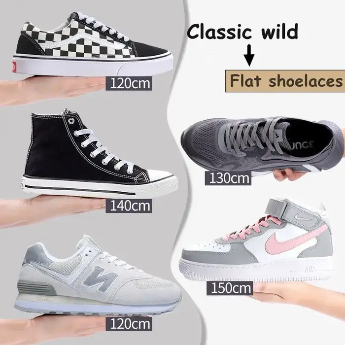 36 couleurs lacets plats pour Air Force chaussures de Tennis lacets Sneaker blanc noir toile hommes 