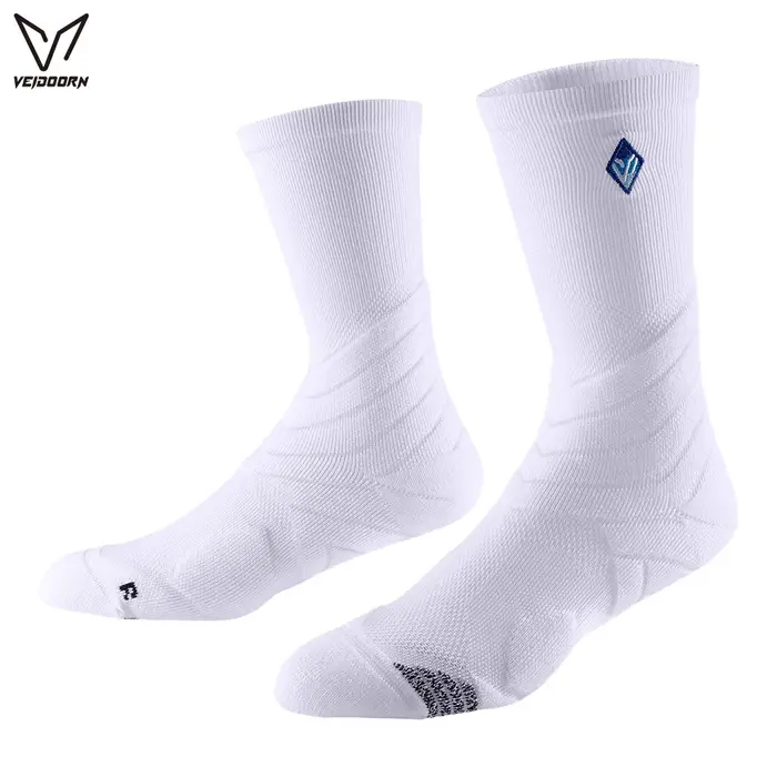 Chaussettes de basketball d'élite professionnelles antidérapantes avec semelle en tissu éponge pour