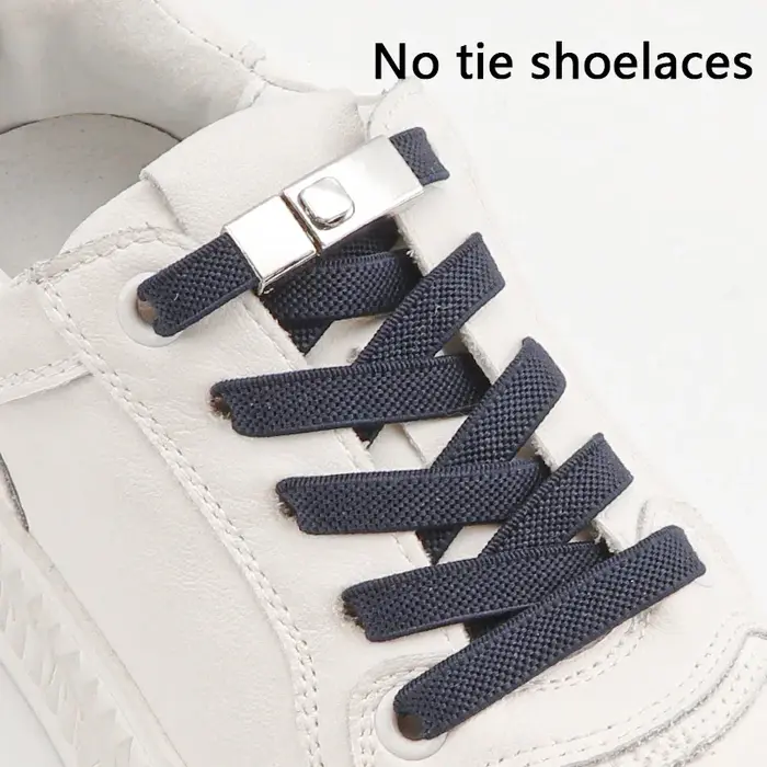 Lacets artificiel astiques Plats Sans Attaches pour Chaussures, Baskets, Bottes, Accessoires, 1 Pair