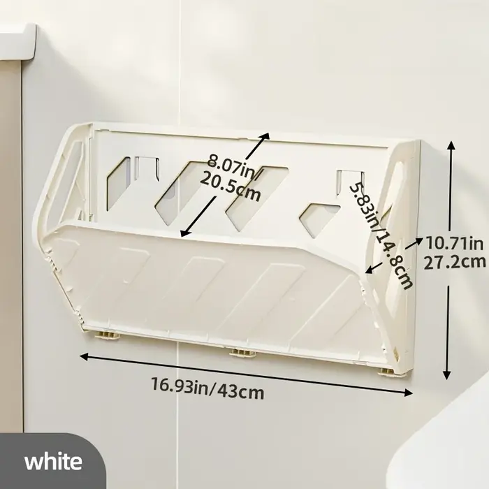 Étagère à chaussures murale, étagère de rangement cachée, organisateur en plastique pliable, Install