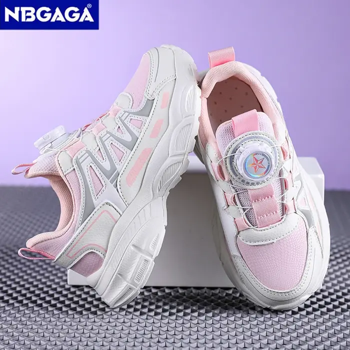 Chaussures de sport légères en cuir pour filles