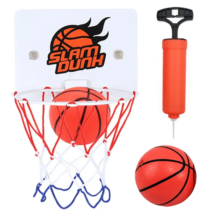 Cerceau de basket-ball à ventouse avec 2 balles, panier de basket-ball d'intérieur mural, accessoires de basket-ball