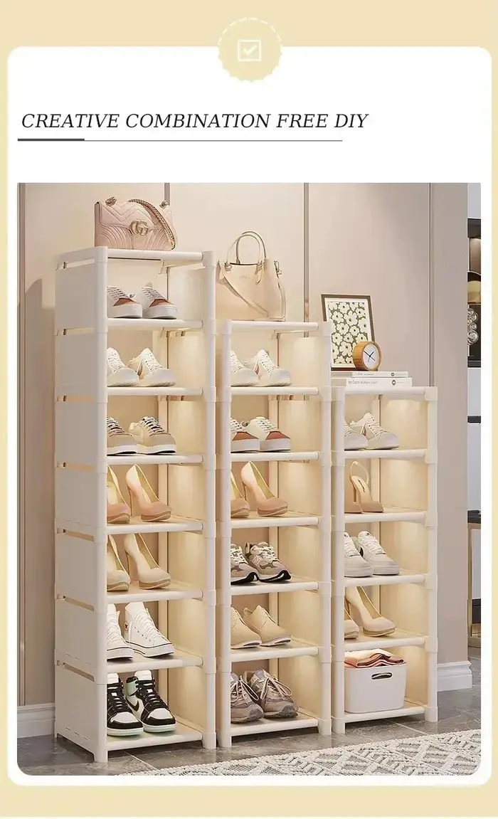 Organisateur de rangement à chaussures empilable