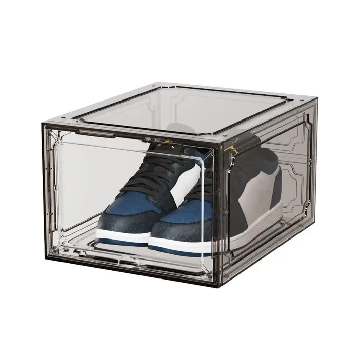 Nouvelle boîte à chaussures de basket-ball transparente avec aspiration