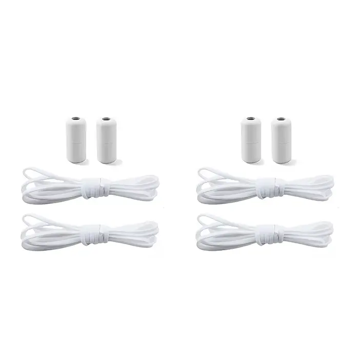 2 paires de lacets élastiques sans nœuds