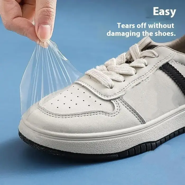 30/90 pièces chaussures orteil pluie autocollants Films clairs tête de chaussure élimination des taches résistant à