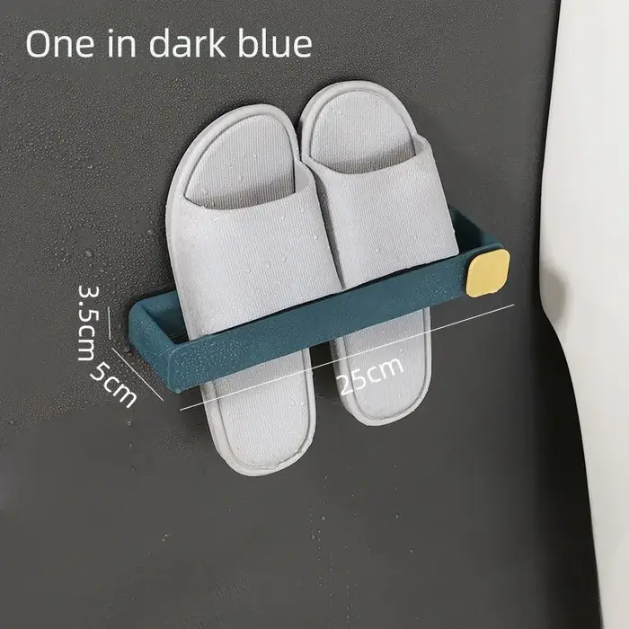 Support mural adhésif sans perçage pour chaussures et pantoufles de salle de bain