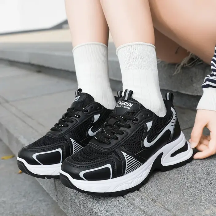 Chaussures de sport respirantes pour femmes – Offre spéciale de la saison – Baskets décontractées style « Dad Shoes » confortables à semelle épaisse – Collection transfrontalière été-automne